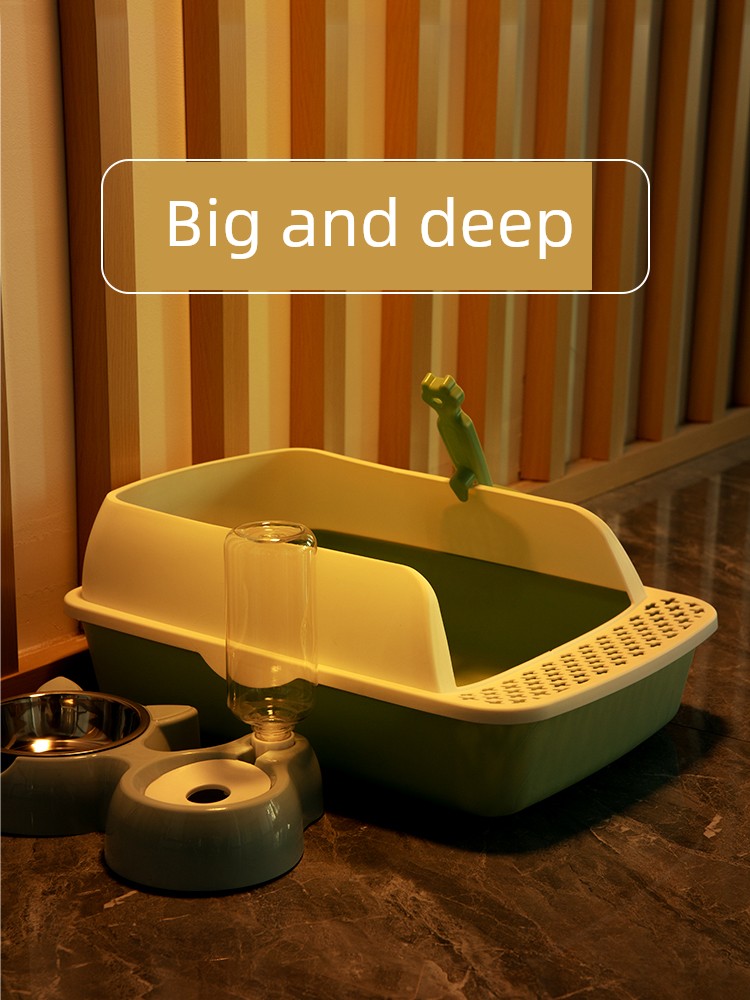 Litter Box Oversized Semi-Enclosed Cat Poop Basin Large Cat Cage Cat Toilet Cat Litter Basin Sub Cat Supplies Complete Collection