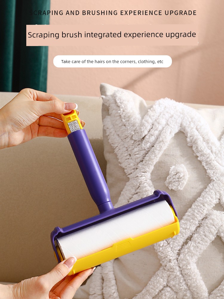 Lent Remover Roller Hair Removal Gadget Rolling Brush Roll Paper Tear Paper Replacement Roll Hair Clothes Dust Removal Roller