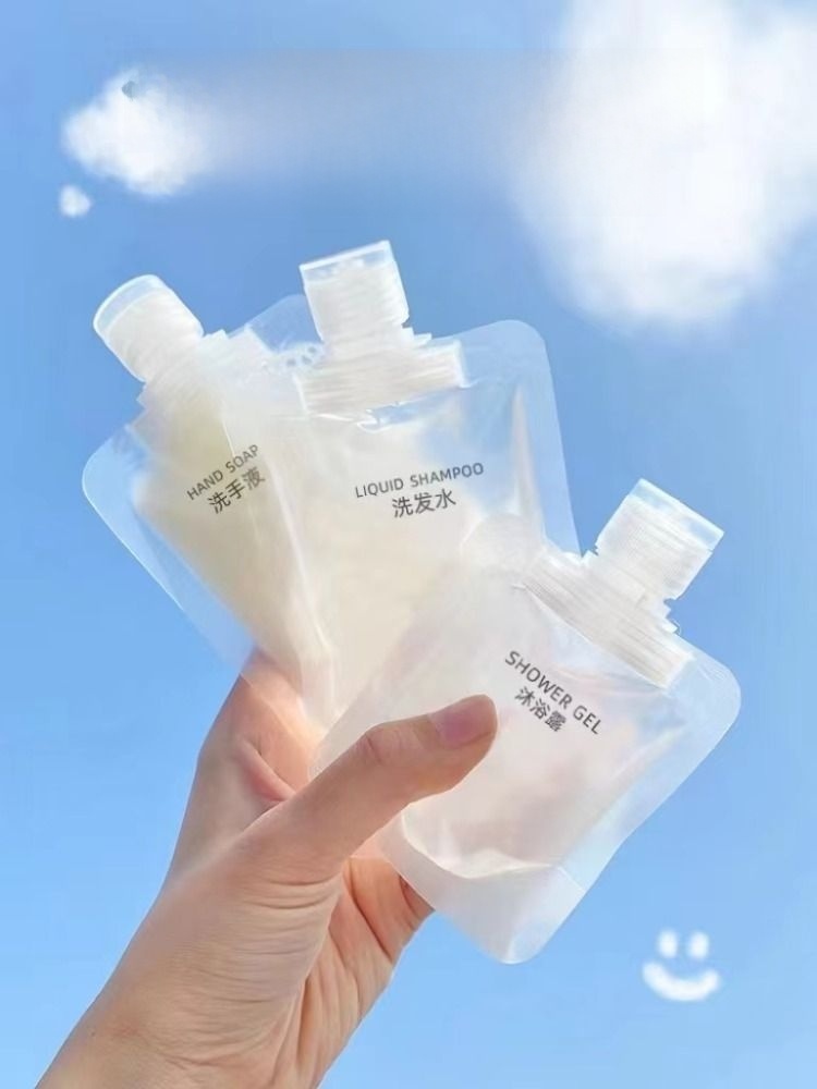 Travel Packing Bags Cosmetics Shower Gel Sample Portable Travel Buggy Bag Disposable Storage Bottle Shampoo