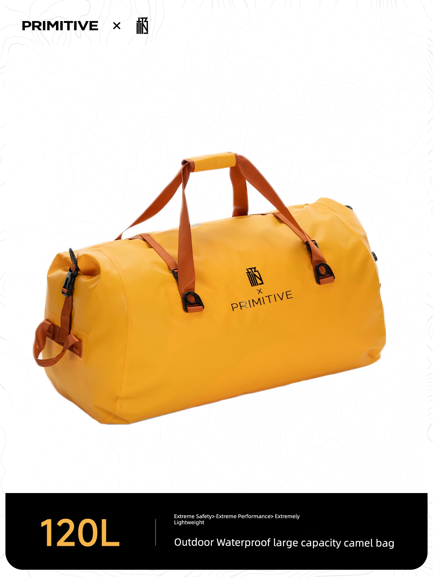 Primitive Man Waterproof Carry Bag Large Capacity Outdoor Hiking Bag Shoulder Messenger Bag Motorcycle Rear Seat Luggage Bag