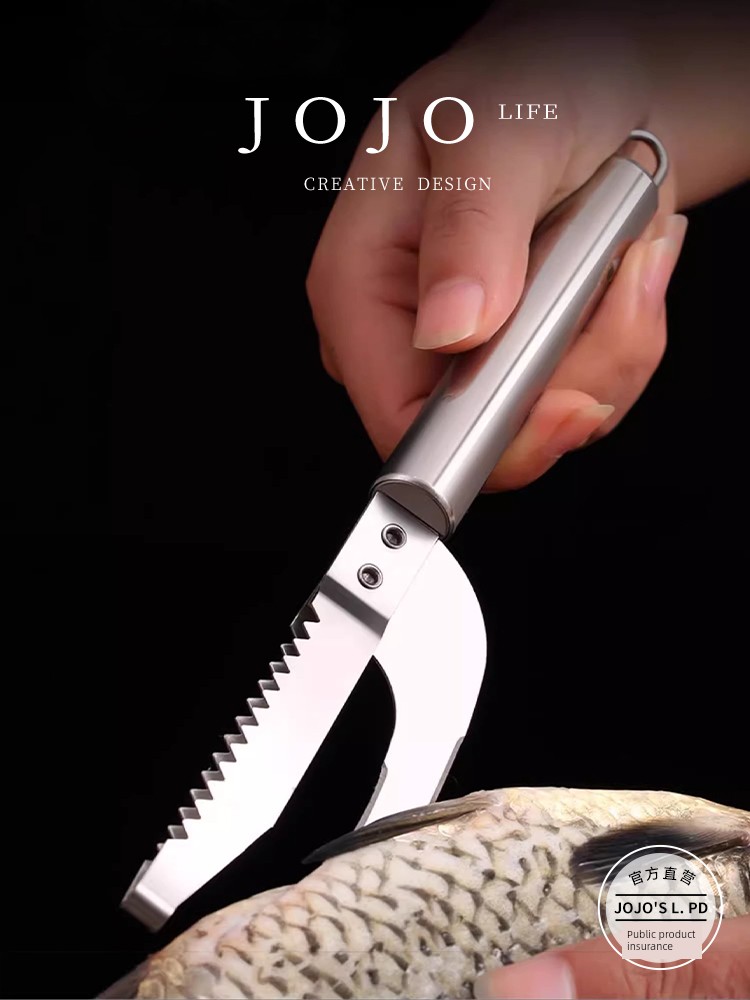 Jojo's L. Pd. Setase.304 Stainless Steel Fish Scale Planer Fish Scale Peeler Marvelous Gadget for Scraping Fish Scales Scale Artifact
