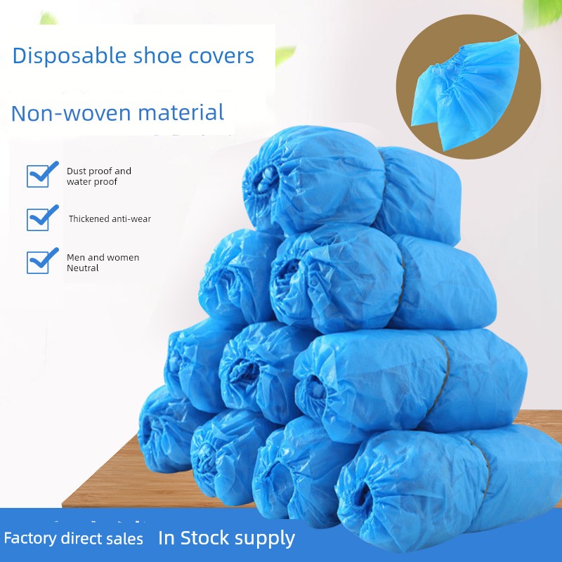 Jujiajia Disposable Shoe Cover Household Indoor Waterproof and Hard-Wearing Non Slip Non-Woven Fabric Booties Adult Hospitality Foot Cover