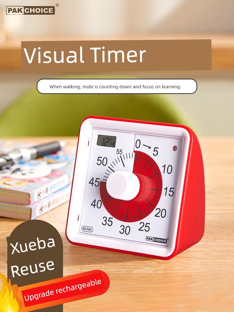 Visual Timer Learning Kids Self-Discipline Dedicated Time Manager Inverted Mute Reminder Timer Alarm Clock