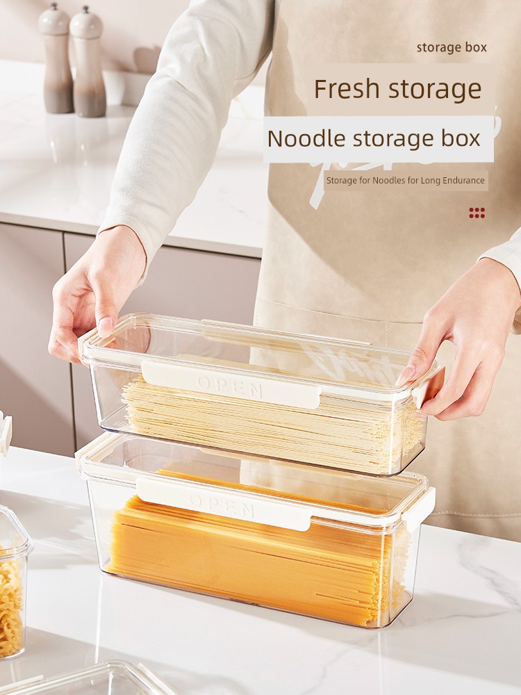 One-Piece Noodle-Forgetting Storage Box Food Grade Pasta Noodle Bucket Box Cereals Sealed Jar Storge Box