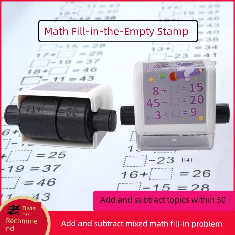Addition and Subtraction Exercises Student Rolling Seal Kids Enlightenment Mathematics Oral Calculation Handy Gadget Question 100 Addition and Subtraction Seal