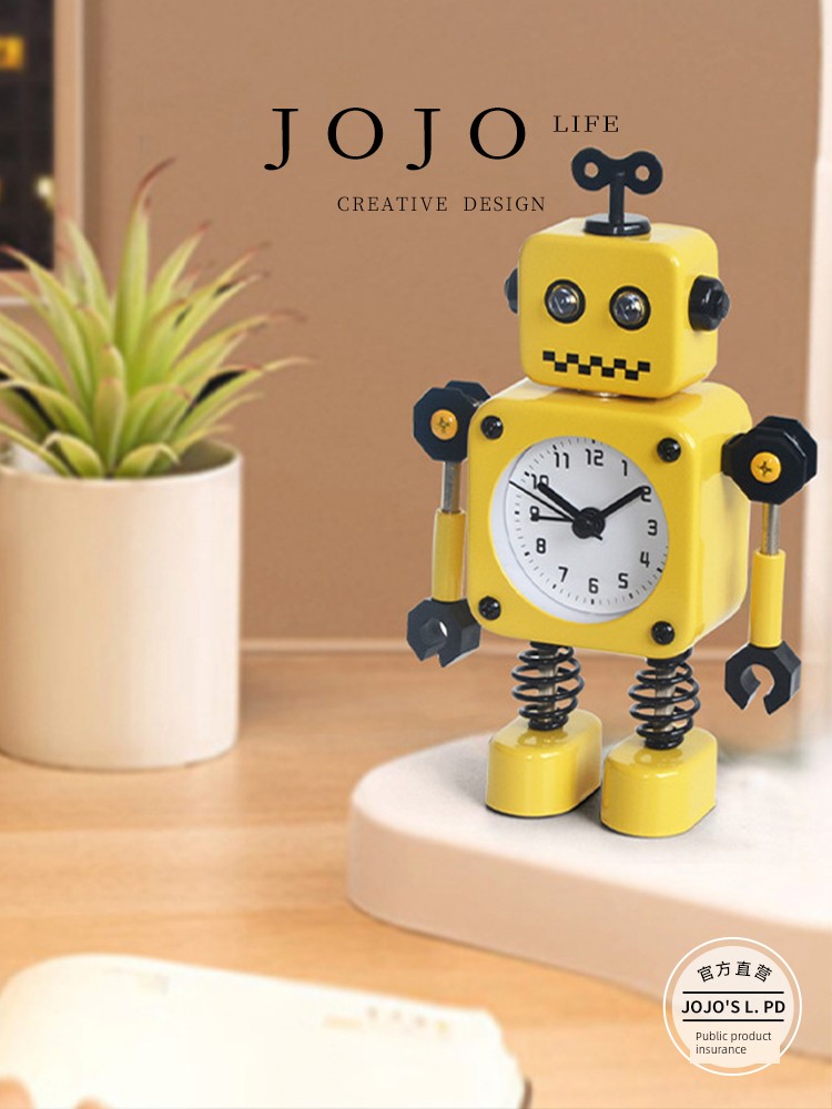 Robot Creative Desktop Mute Dawn Alarm Clock