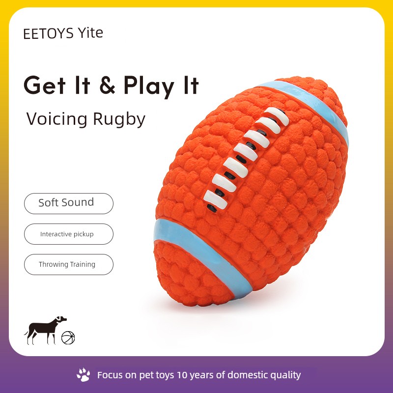 Dog Toy Bite-Resistant Large Dog Teddy/Golden Retriever Vocal Ball Molar Interactive Puppy Training Puppy Pet Supplies