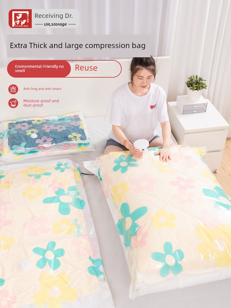 Storage Doctor Vacuum Compression Bag Extra Large Packing Storage Storage Bag Set Air Pumping Hand Pump Quilt Clothes
