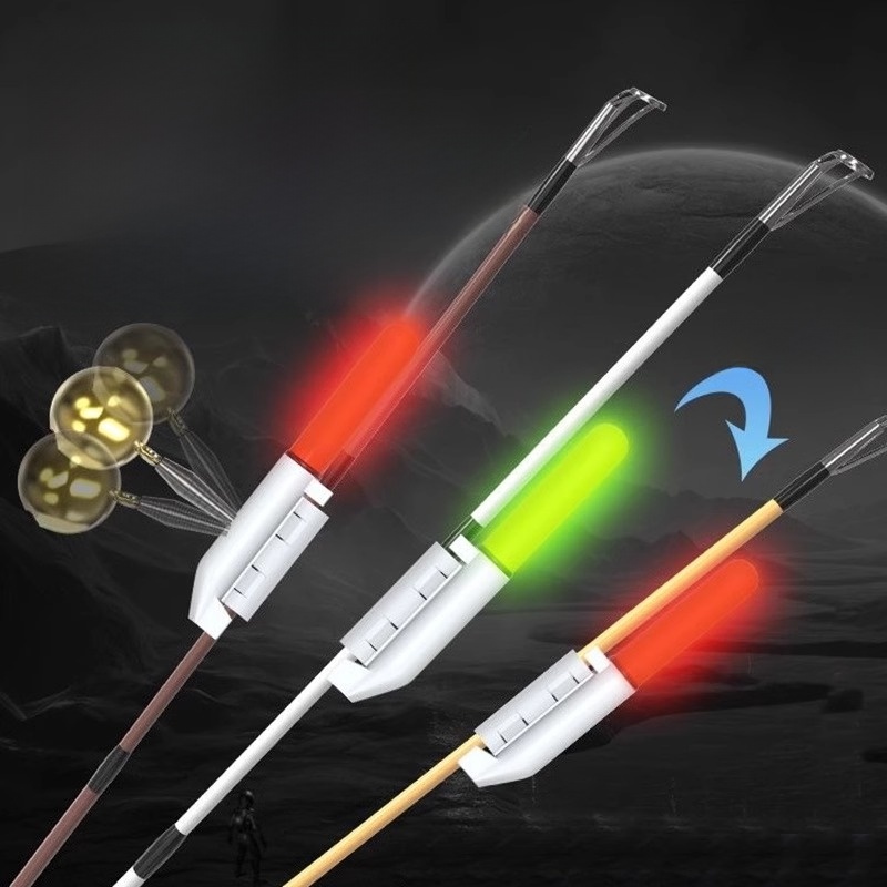 Night Fishing Induction Lamp Telescopic Fishing Rod Alarm Rod Slightly