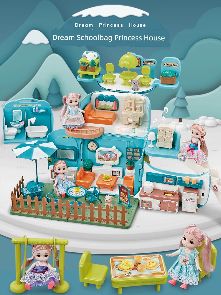 Little Girl's Birthday Gift Girls' Toys 3-9 Years Old 2025 New Arrival Kids Play House Princess Doll House