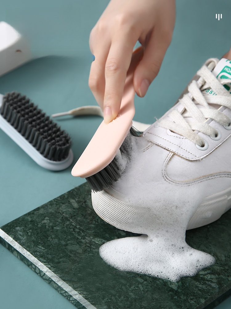 Shoe Brush Household Clothes Cleaning Brush No Damage to Shoes Soft Fur Shoe Brush Shoes Handy Gadget Shoe Washing Special Brush Long Handle Clothes Brush