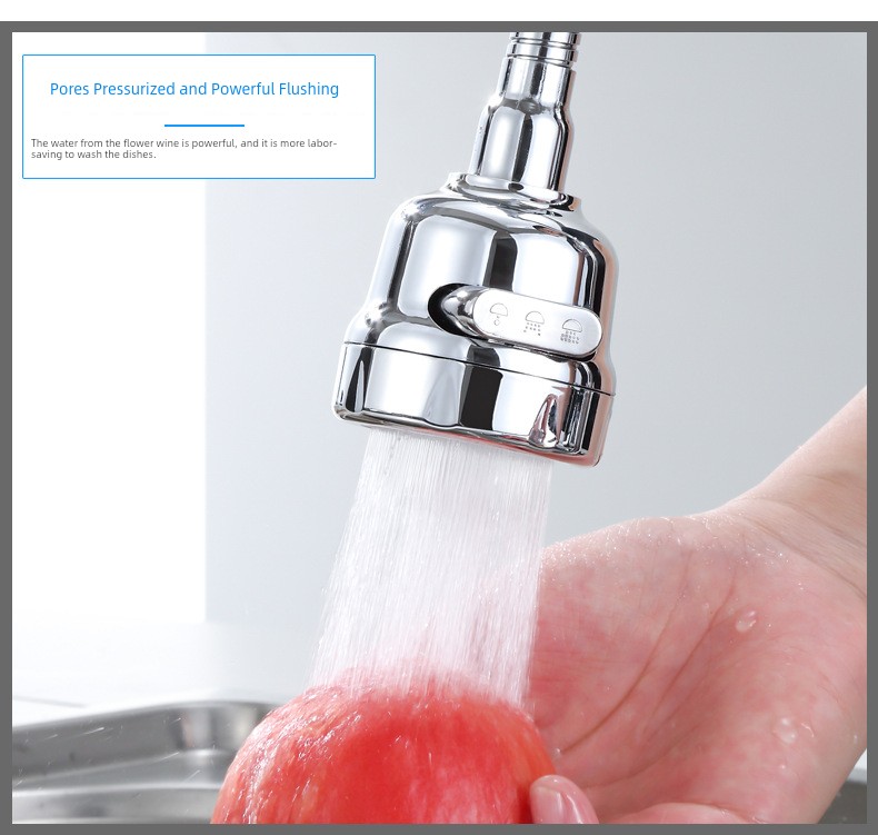 Water-Saving Pressurized Shower Bubbler