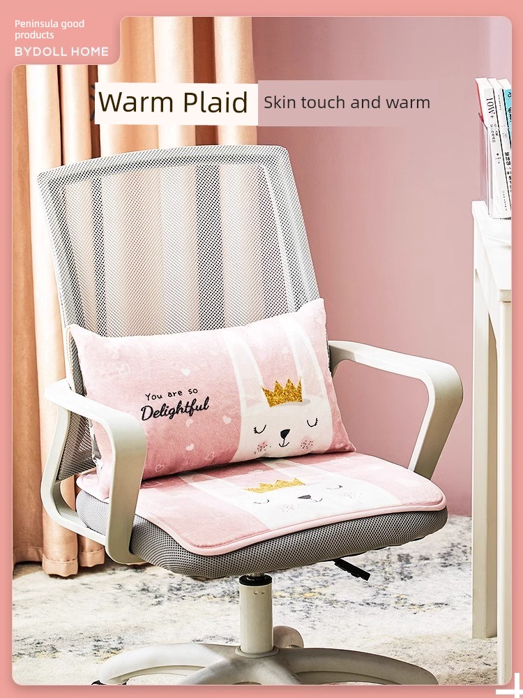 Cushion Winter Stuffed Thickening Chair Cushion Office Long-Sitting Cushion Student Dormitory Kindergarten Stool Chair Seat Cushion