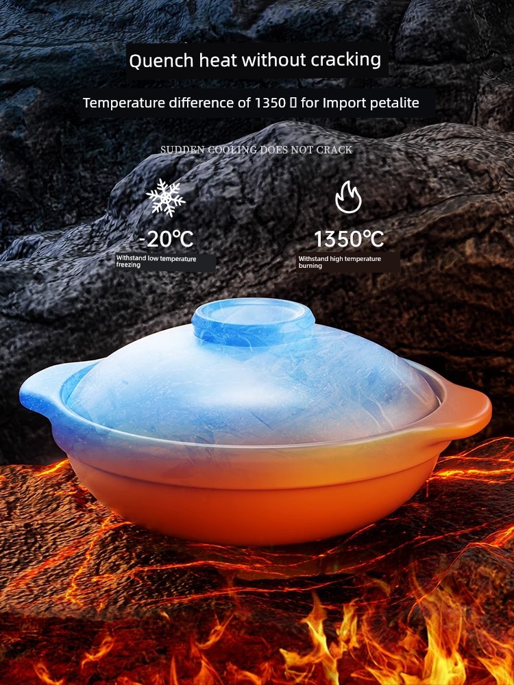 Casserole/Stewpot For Home Gas High Temperature Resistant Dry Burning Claypot Rice Gas Stove Special Ceramic Soup Pot Commercial Chinese Casseroles