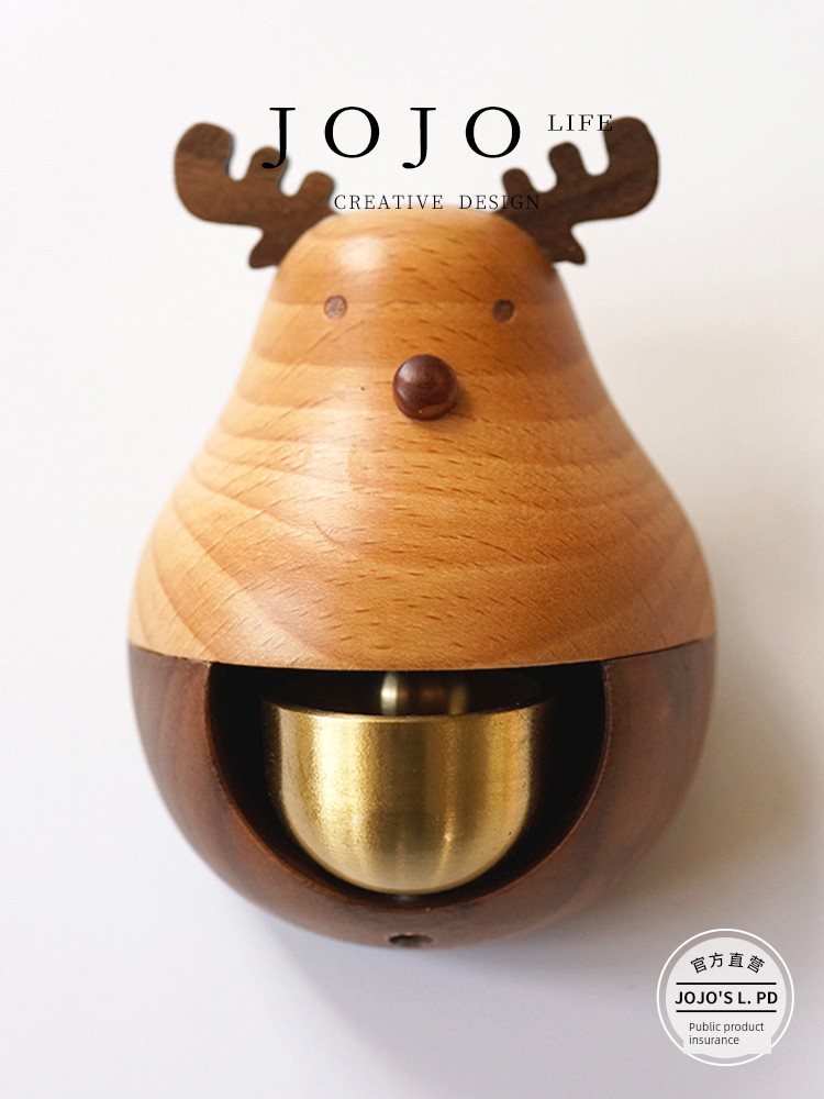 Jojo's L. Pd. Title. Door-Suction Wind Chimes Fortune Cat Doorbell Japanese Dopamine Brass Bell | Title
