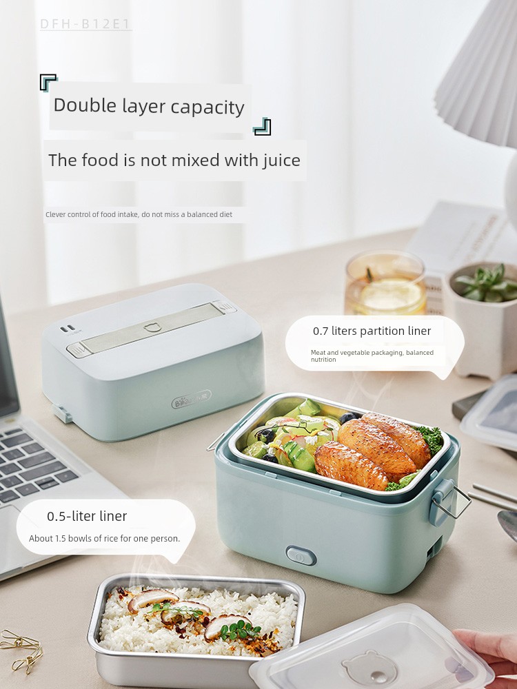 Insulated Office Worker Portable Bear Electric Lunch Box