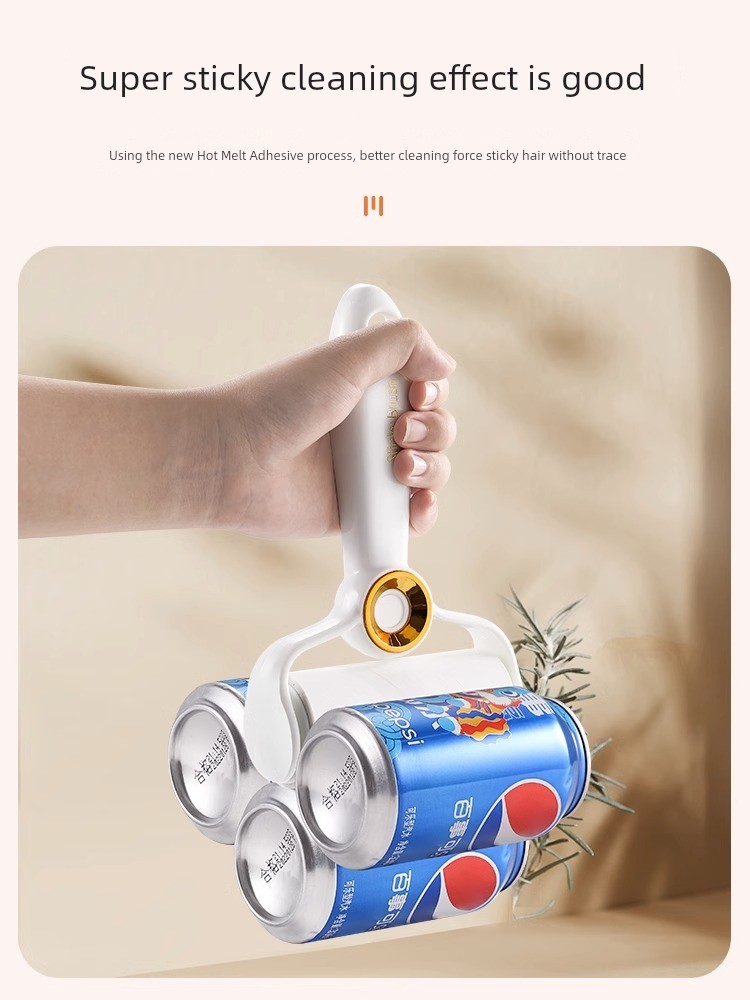 Lent Remover Roller Tearable Paper Rolling Brush Hair Removal Brush Bed-Sweeping Brush Clothes Dust Pet Go Cat Hair Handy Gadget For Home