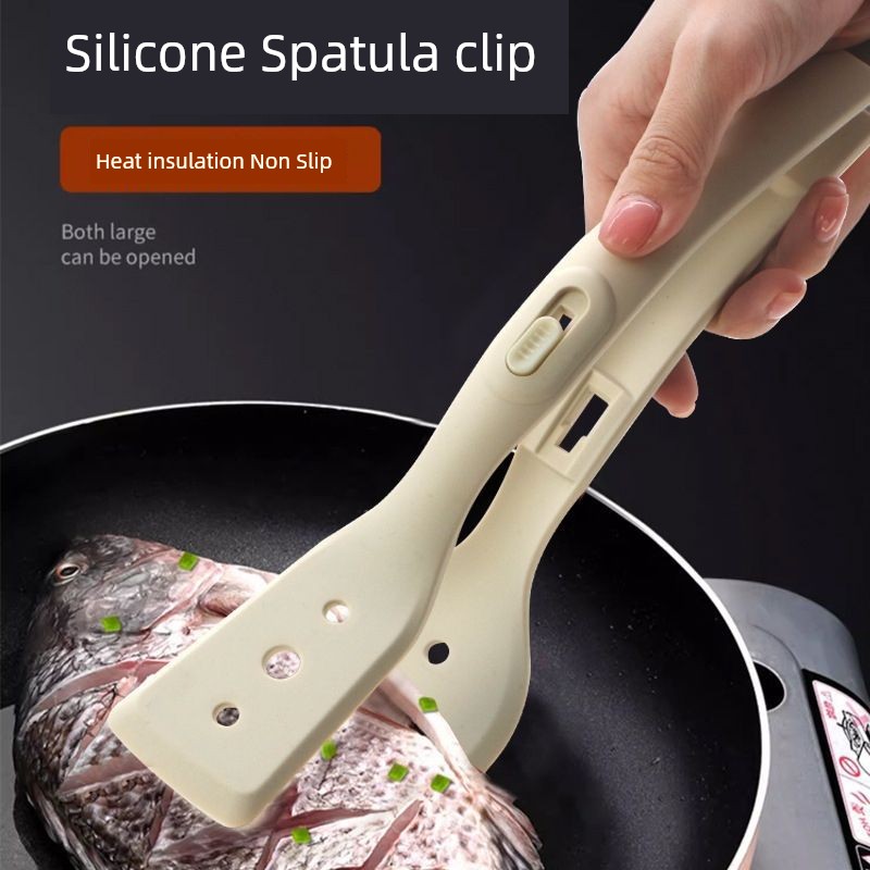 Silicone Shovel Kitchen Supplies Spatula Spatula Pizza Shovel Spatula Oven Mitts Kitchenware Temperature-Resistant Shovel Food Clip