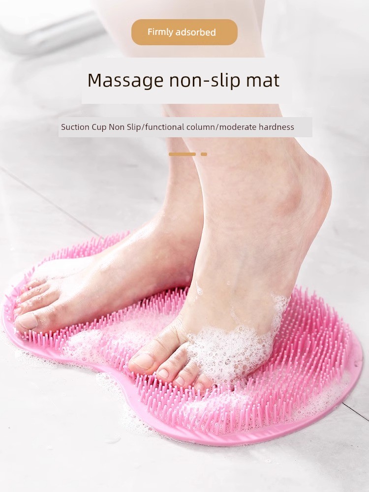 Foot Washing Foot Rubbing Handy Gadget Bean Bag Foot Washing Foot Massage Mat Home Bathroom Foot Rubbing Mat Non Slip Foot Washing with Suction Cup