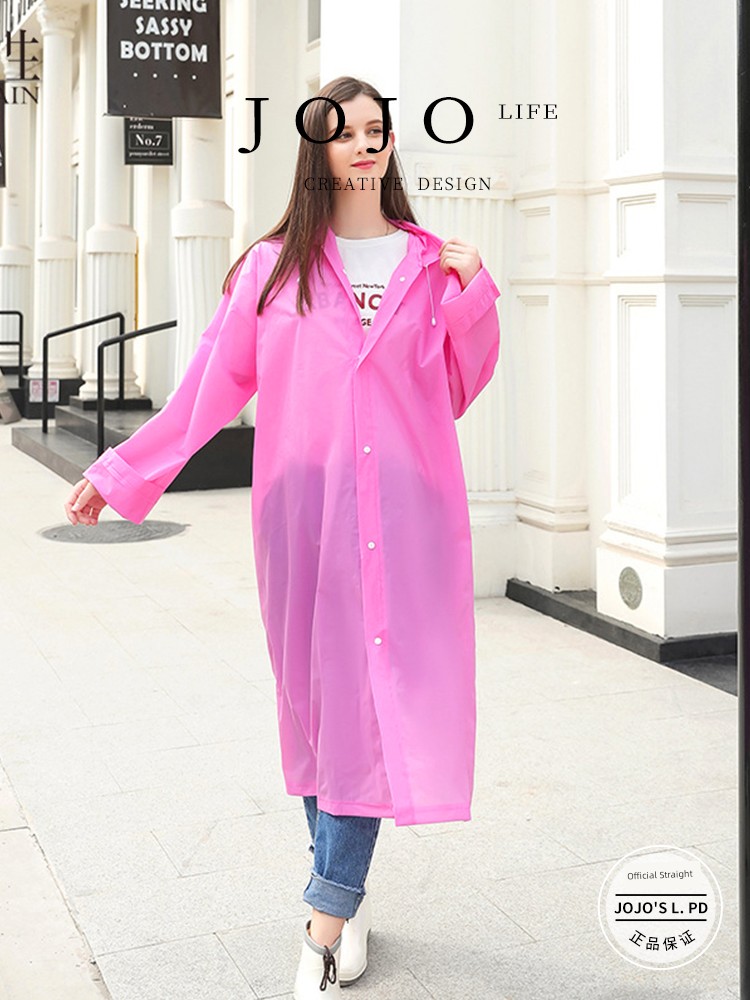 Jojo's L. Pd. Mr. Grocery. Raincoat One-Piece Translucent Outdoor Adult Raincoat | Sari