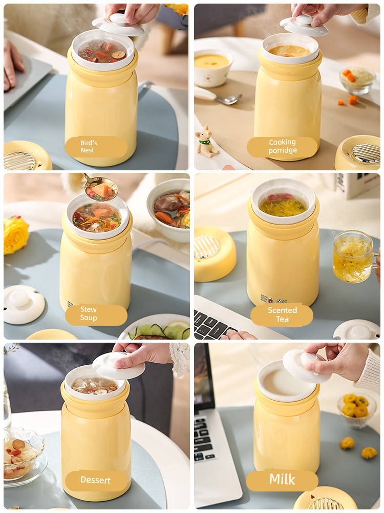 Ceramic Electric Stew Cooker Mini Health Pot Small Office Mini Multi-Functional For Home One Person Health Bottle Scented Teapot