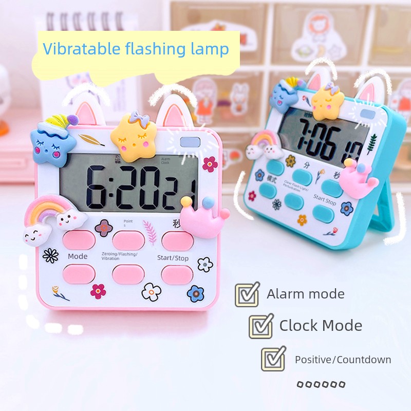 Mute Timer Student Learning Self-Discipline Postgraduate Entrance Examination Dedicated Homework Time Management Timing Stopwatch Reminder