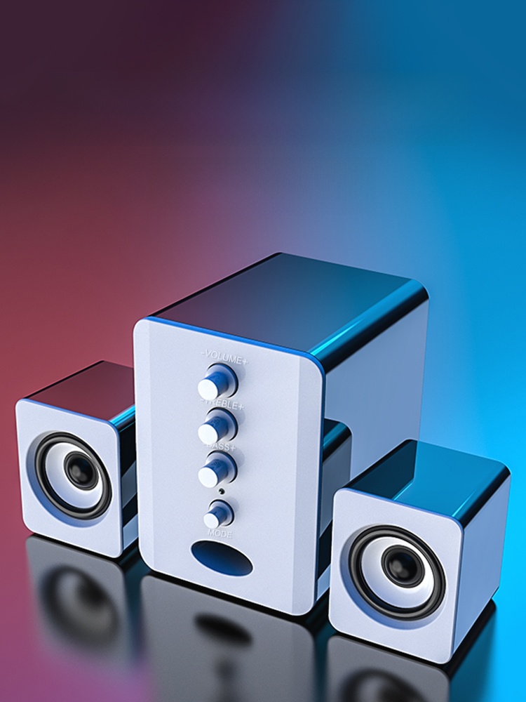 Saida Desktop Computer Audio Household Desk Subwoofer 2.1usb Small Wired Laptop Mini Speaker