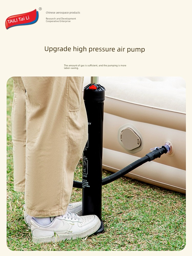 Taili Outdoor Air Pump Charging and Pumping Dual-Purpose High Pressure Hand Pump Camping Equipment Camping Tent Air Pump