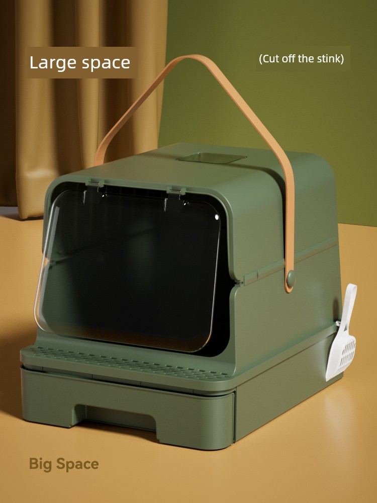 Oversized Drawer Fence Giant Deodorizing Filter Litter Box