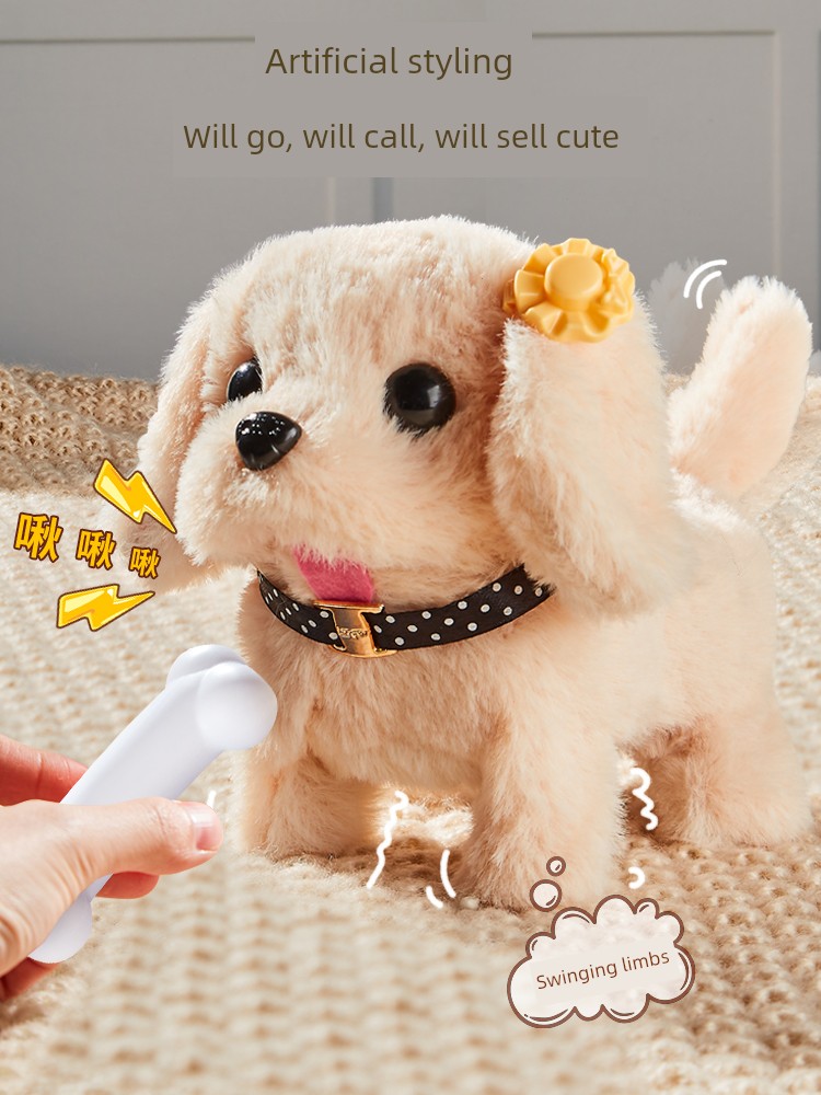 Kids Toy Dog Walking Can Call Baby Artificial Electric Stuffed Puppy Boy Cute Pet E-Dog Girl
