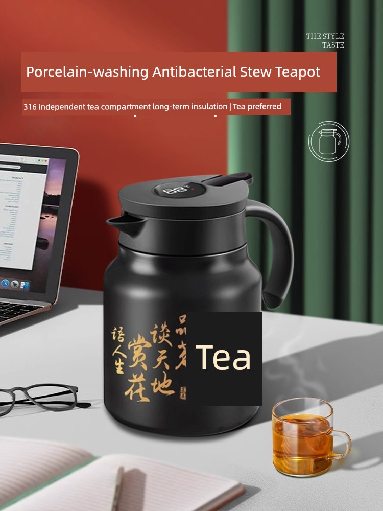 Braised Teapot Stuffy Teapot Porcelain Tea Brewing Insulation Pot For Home Special for Making Aged White Tea Stewpot Classy Braised Stuffy Teapot