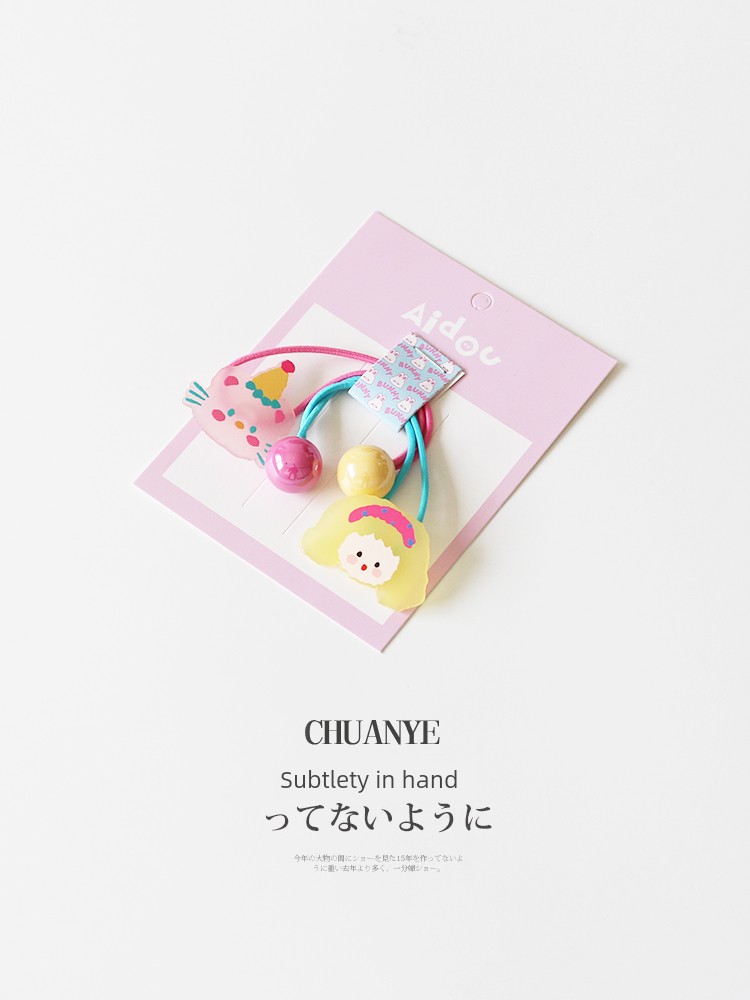 Kawano Cute Small Animal Hair Rope 2024 New Cartoon Hair Ring Hair Elastic Band High Elastic Durable Hair Accessories