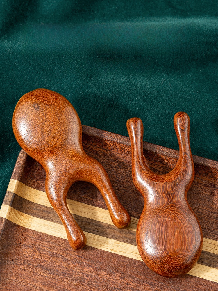 Green Sandalwood Frog Carding Acupuncture Points Eye Massage Stick