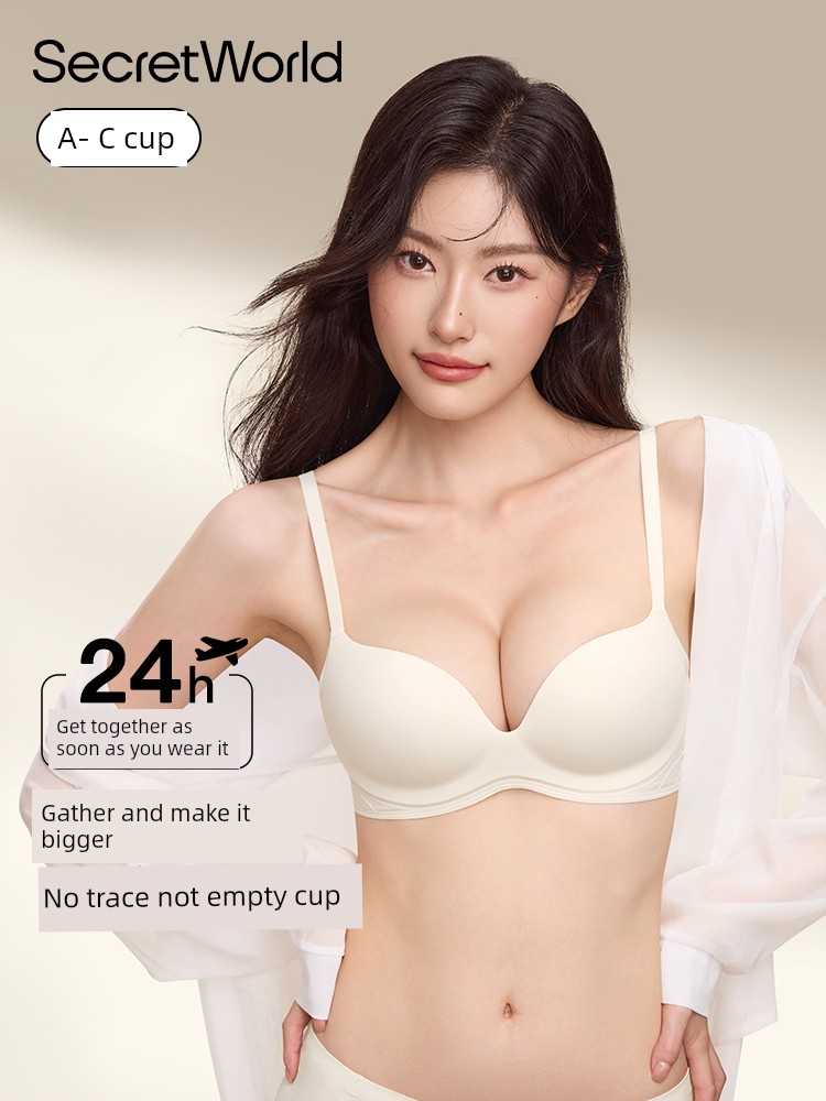 Secret World Intimates Women's Small Chest Push up Breast Holding 2025 New Arrival Best Selling Seamless Underwired Bra