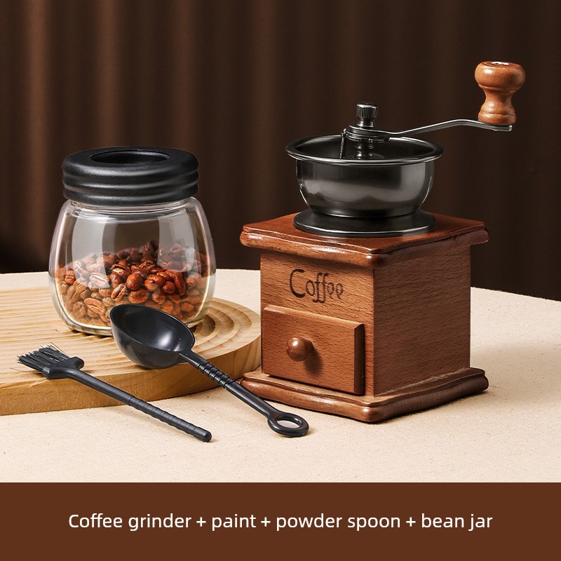 ماكينة طحن يدوية للقهوة صغيرة للاستخدام المنزلي من...