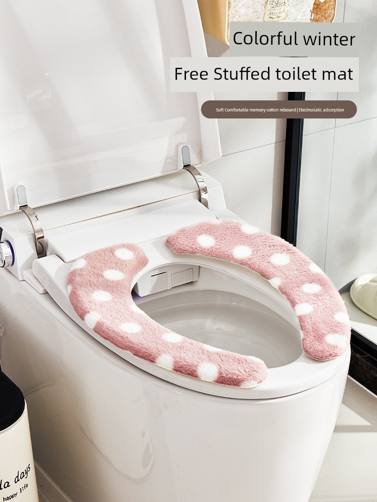 For Home Thickened Waterproof Winter Toilet Seat Cover Toilet Mat