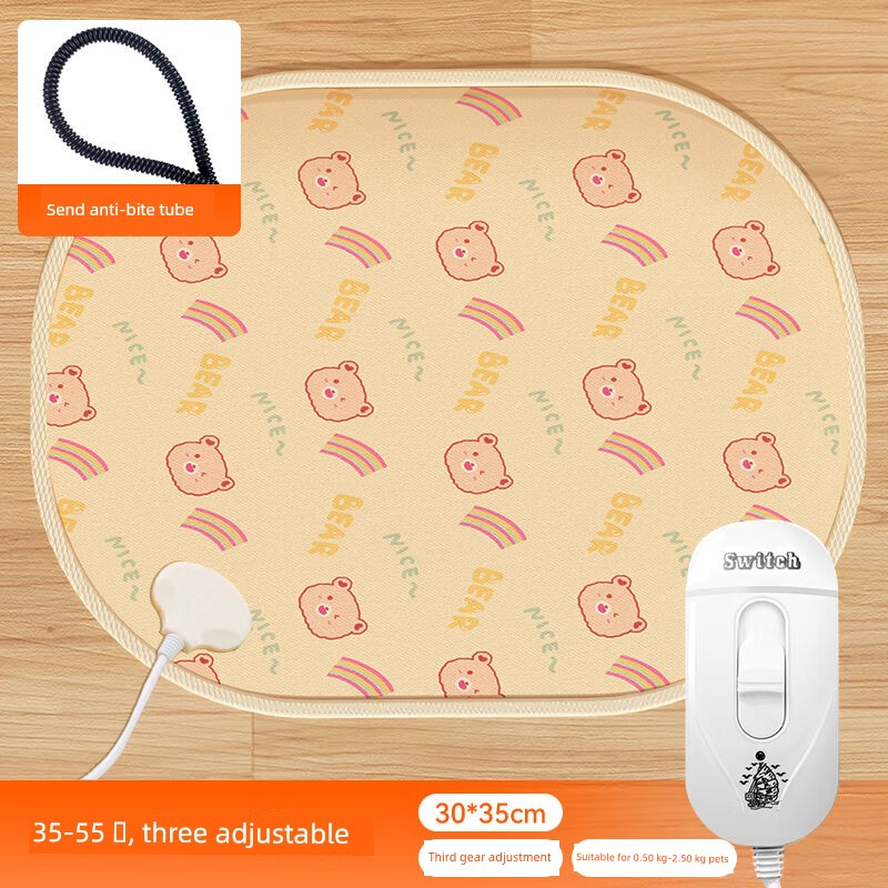 Hipidog Pet Constant Temperature Electric Blanket Cat Heating Mat Cat Nest Waterproof Anti-Scratch Bite Small