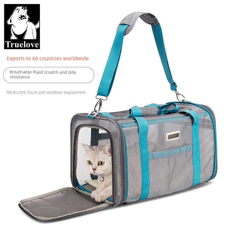 Truelove Pet Cat Backpack out Crossbody Portable Space Capsule Pack Winter Precaution Grab Cat Petting Bag Large Capacity