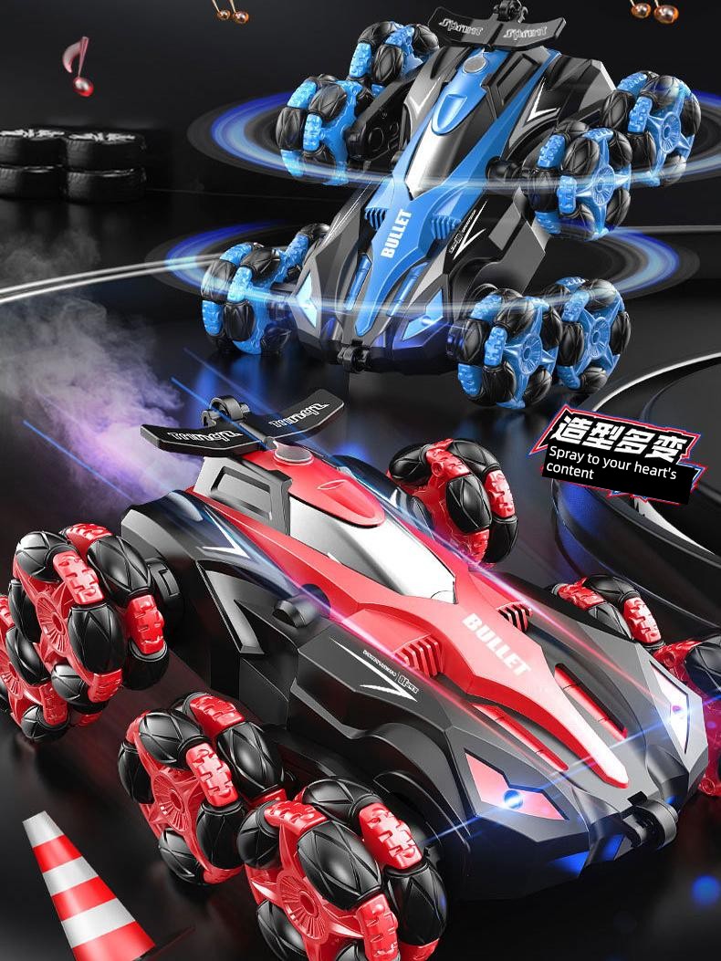 Eight-Wheel Gesture Sensor Remote Control Deformation Rock Crawler Spray Drift Tumbling Stunt Car Boy Gift Cross-Border Toys