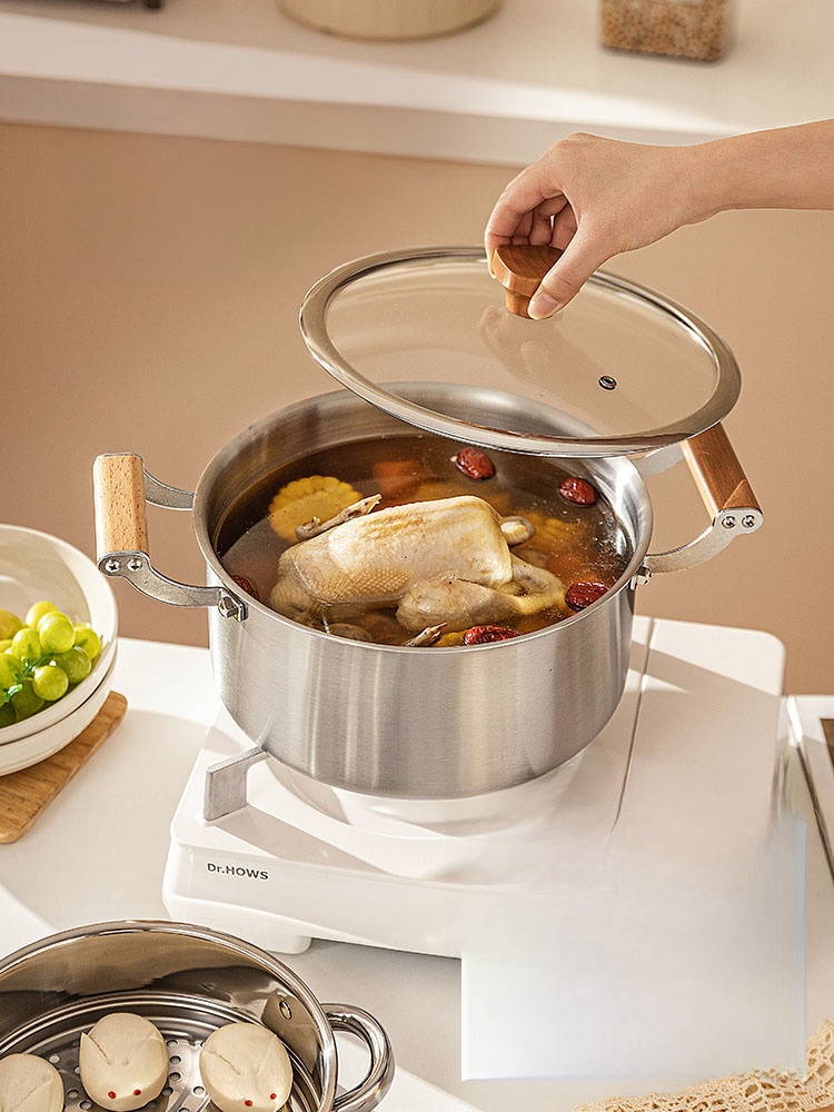 Modern Housewife Food Grade For Home Stainless Steel Soup Pot