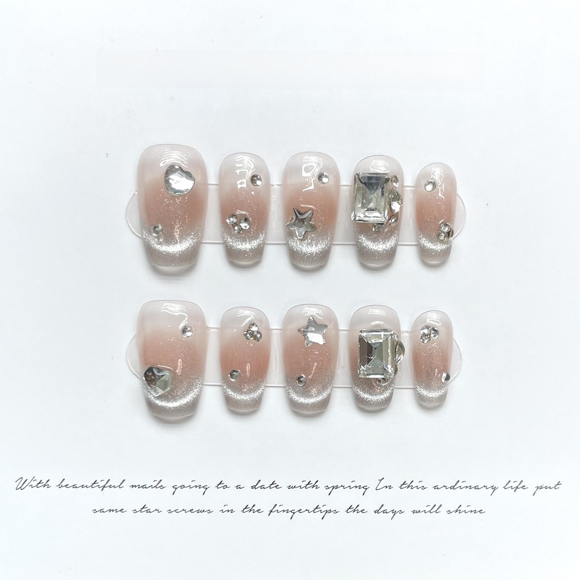Wear Nail Micro Light White Removable Patch Cat Eye