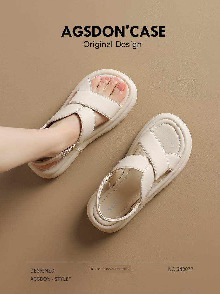Augusto Athleisure with Skirt Thick Sole Sandals