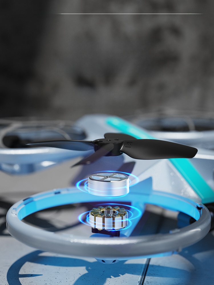 2024 New Arrival UAV Mini Aerial Photography Professional Four-Axis Aircraft Elementary School Students Remote Control Aircraft Technology Kids Toy Helicopter Flagship V33 Brushless Motor Strong Wind-Resistant Black Technology Net Red