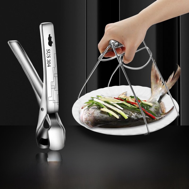 Stainless Steel Bowl Multi-Functional Steamed Vegetables Non-Slip Clip