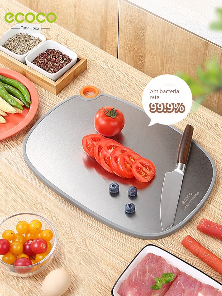 Stainless Steel Cutting Board Antibacterial and Mildewproof For Home Double-Sided Cutting Board Fruit Supplement Cutting Board Kitchen Chopping Board Cutting Board Cutting Board