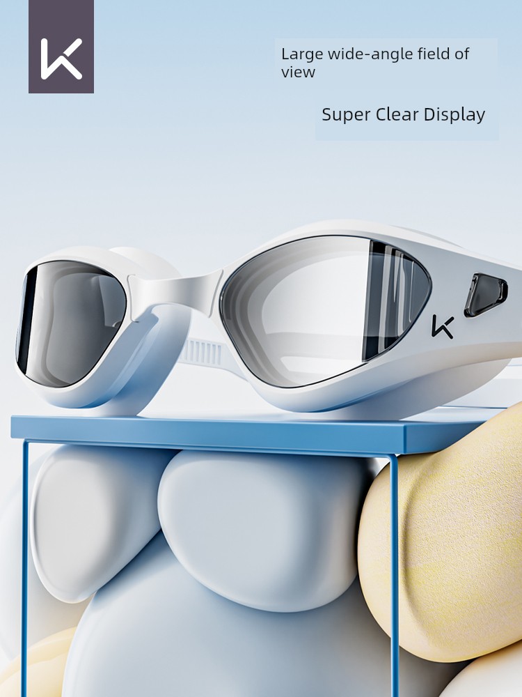 Keep Swimming Goggles Waterproof Anti-Fog HD Myopia Belt Degree Swimming Glasses Men's and Women's Submersible Equipment Swimming Cap Suit