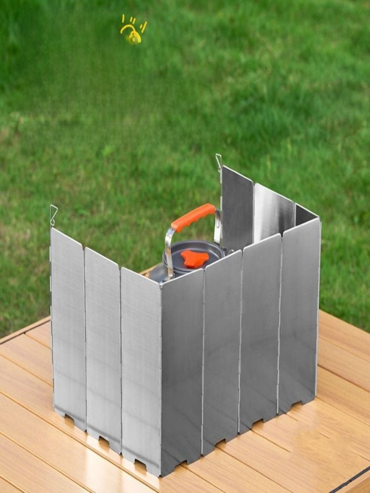 Camping Gas Stove Enclosure Cass Wind Shielding Ring Outdoor