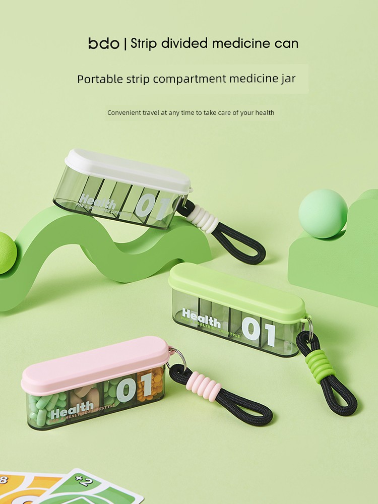Medicine Box, Seven Days a Week, Three Meals a Day, Early, Middle and Late, Portable Mini Portable Small Pill Medicine Packing Box Sealed