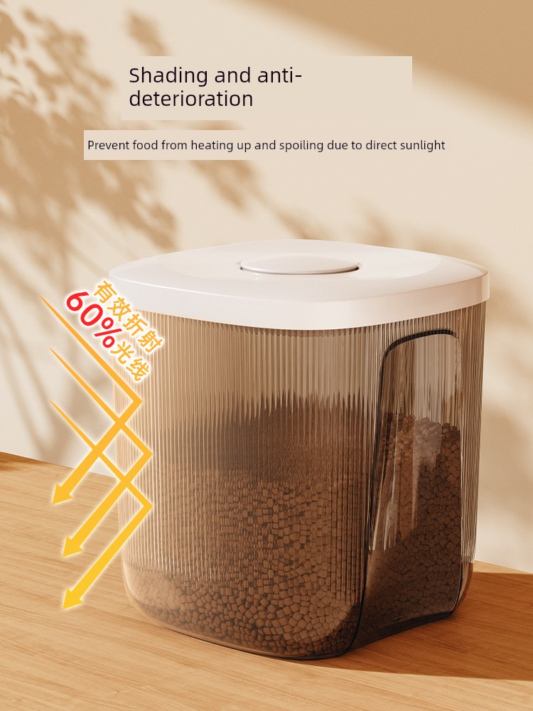 Cat Food Storage Bucket Dog Food Sealed Barrel Pet Storage Barrels Sealed Moisture-Proof Dry Cat Pet Food Storage Bucket