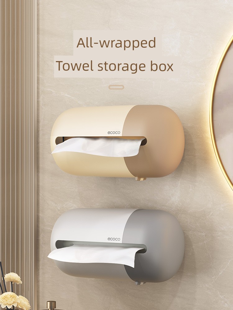 Face Cloth Storage Box Kitchen Tissue Box Wet Toilet Paper Storage Rack Bathroom Toilet Wall Hanging Wet Towel Toilet Tissue Box